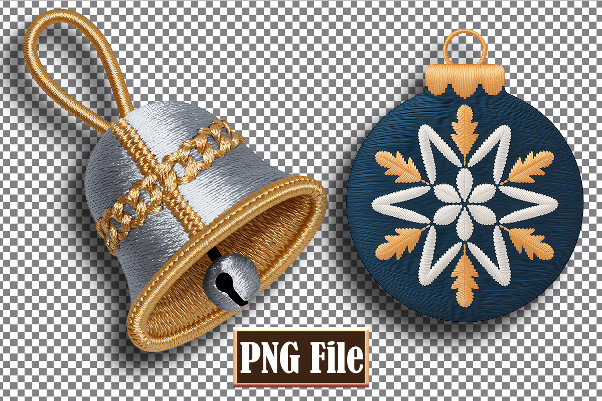 Christmas Embroidery Clipart Bundle, a Seasonal Illustration by protabsorkar11 (Photo 9 of 10)