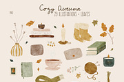 Cozy Autumn | Cliparts and Patterns, an Object Illustration by OkPen (Thumbnail 2 of 18)
