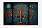Sati Collection · Sacred Trees, a Decorative Illustration by milatovar (Thumbnail 11 of 14)
