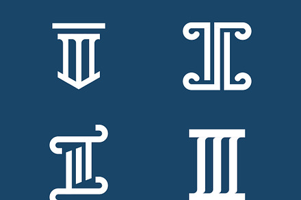 Pillar Logo Design for law firm, a Branding & Logo Template by T.Vooka