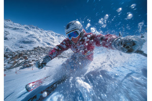 Riding downhill in Gudauri, Georgia, a Person Photo by ZinetroN