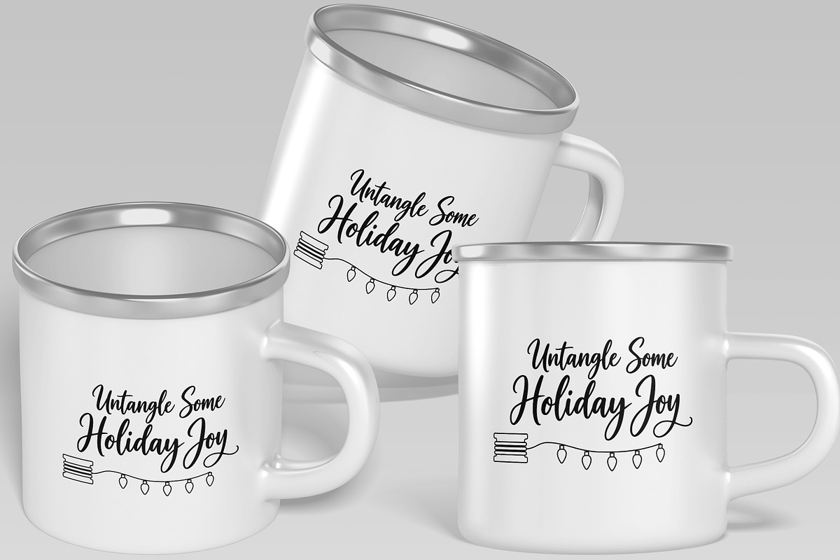 Holiday Light Untangle Joy Lettering, an Object Illustration by Ghagra (Photo 4 of 7)