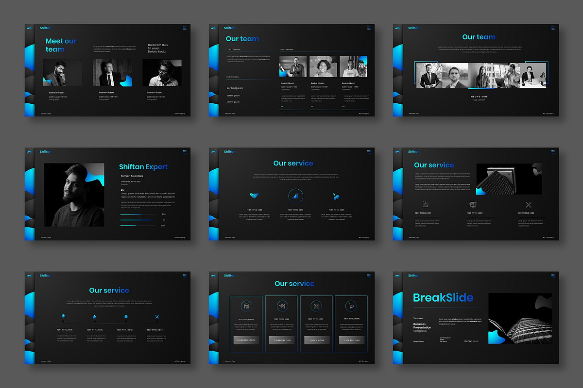Shiftan – Business PowerPoint, a Presentation Template by Dens Creative Studio (Photo 3 of 6)