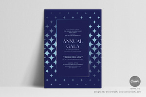 Gala Invite Canva Temp - 35, a Marketing Template by BloomToLife By Dona