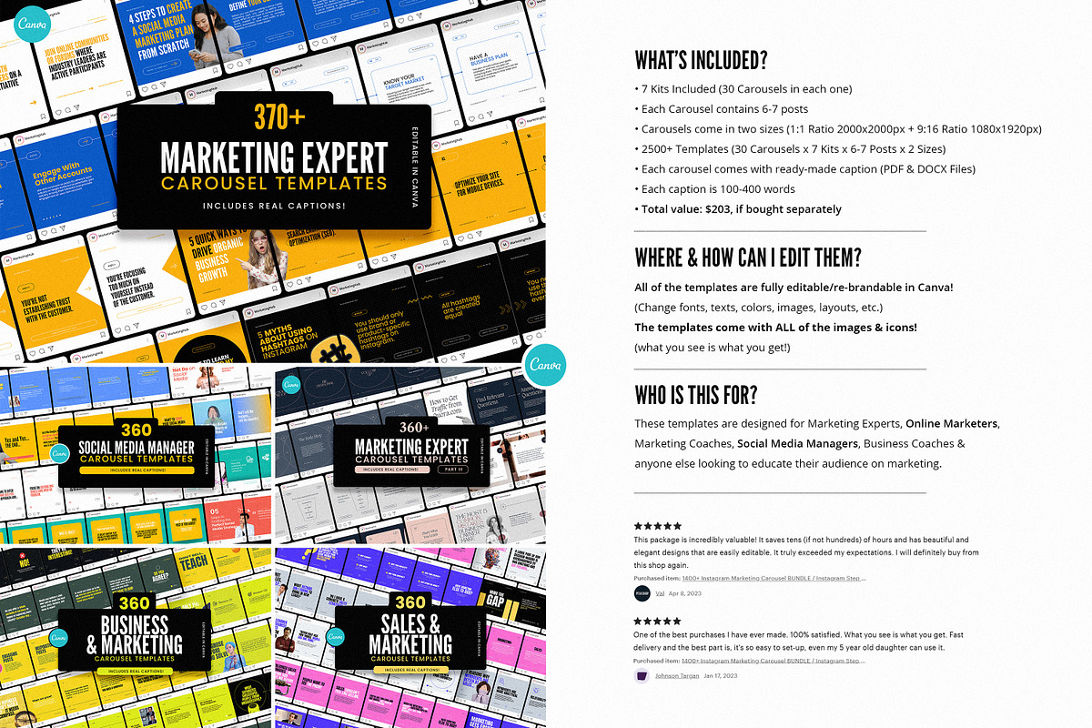 2100+ Marketing Social Media Bundle, a Social Media Template by AndrewPixel (Photo 2 of 9)