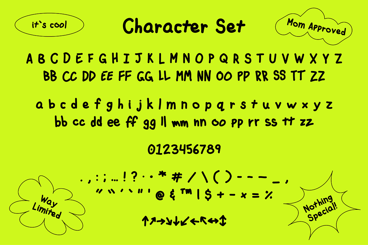 Hand Drawn Font Komique Sans, a Handwritten Font by That That Creative (Photo 4 of 14)