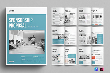 Sponsorship Proposal Template, a Brochure Template by E-Type