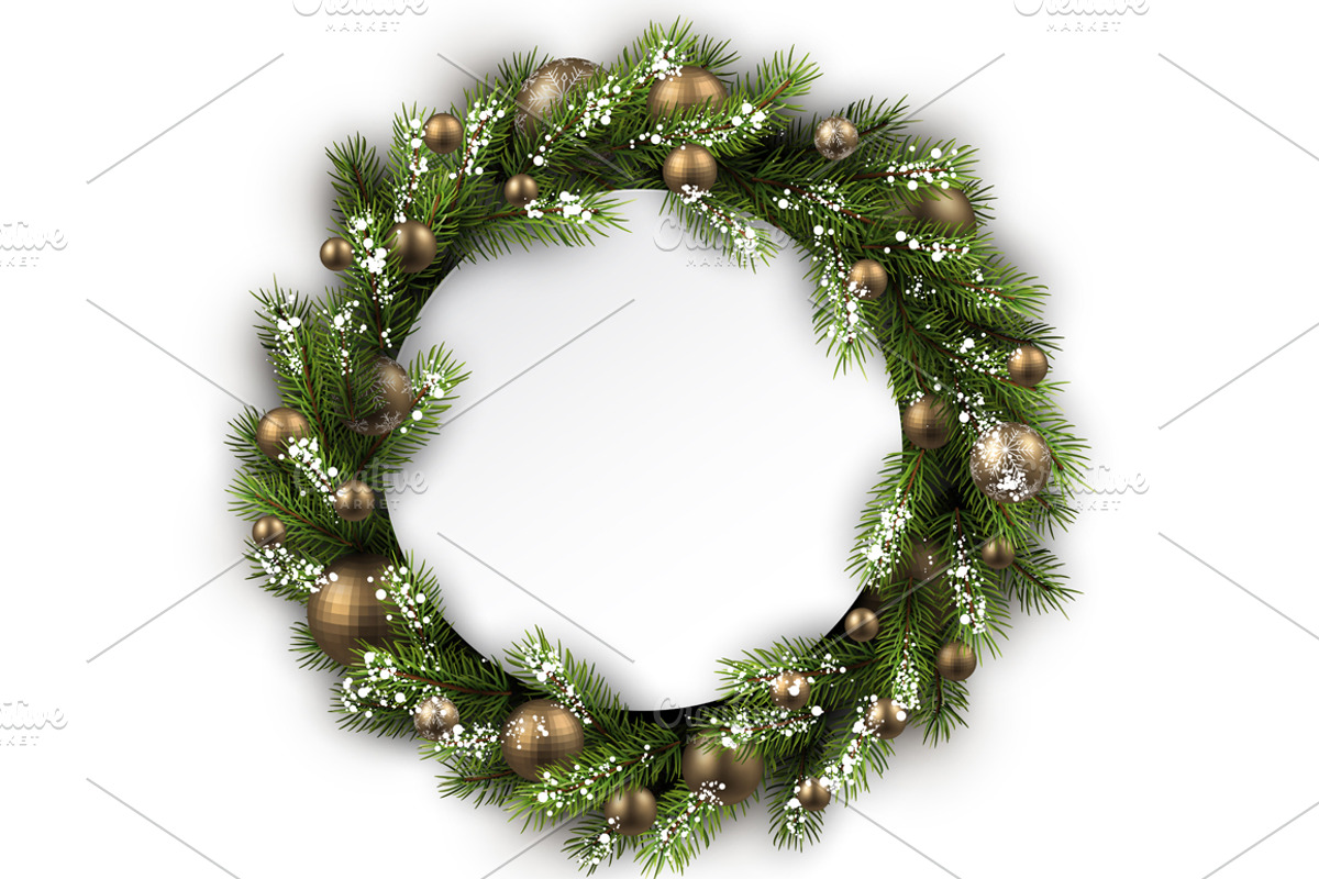 Big golden Christmas & New Year set, a Decorative Illustration by Vjom (Photo 7 of 30)