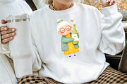 New Year Funny Old Lady Sublimation, an Illustration by Sublimation Artist (Thumbnail 4 of 6)