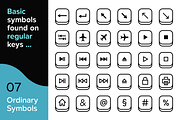 Keyboard Key Icons Shortcuts SVG ID, an Outline Icon by Gravitype (Thumbnail 8 of 10)