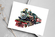 Watercolor Red Green Plaid Christmas, an Illustration by Canvas Craft (Thumbnail 5 of 7)