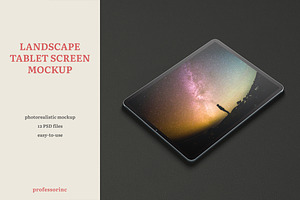 iPad Pro Tablet Screen Mockup, an iPad Mockup by professorinc