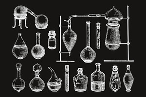 Alchemy. Magical Elements & Symbols