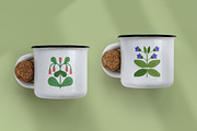 Abstract floral icons, flowers set, a Decorative Illustration by Good Studio (Thumbnail 10 of 13)