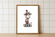 Quirky Birthday Party Animals, an Illustration by Watercolor design (Thumbnail 2 of 7)
