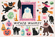 Wicked Whimsy: Halloween PNG Clipart, an Object Graphic by Dina Mae (Thumbnail 1 of 12)
