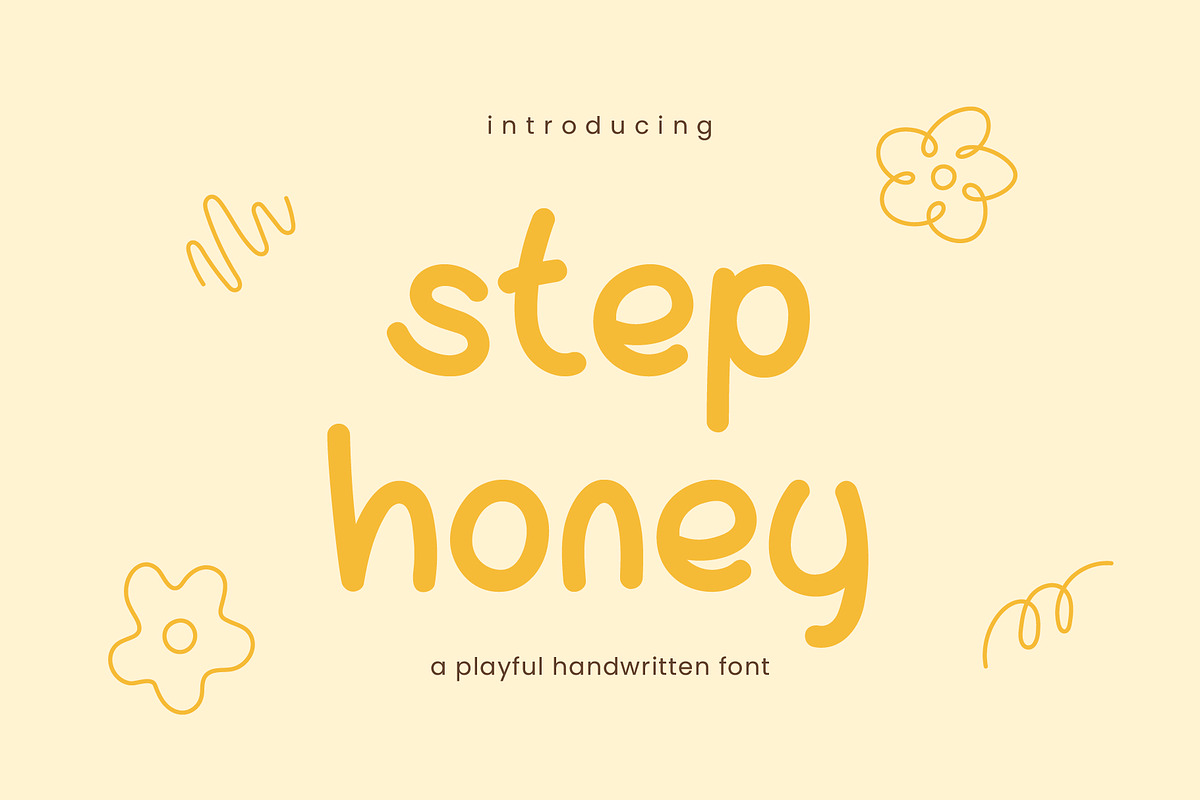 Stephoney - Handwritten Font, a Handwritten Font by Pikgura (Photo 1 of 6)