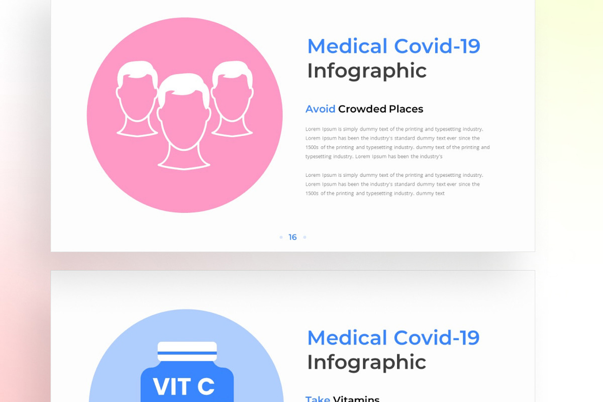 Medical Covid19 PowerPoint Infograph, a Presentation Template by Digitcase x Wealthwells (Photo 4 of 4)