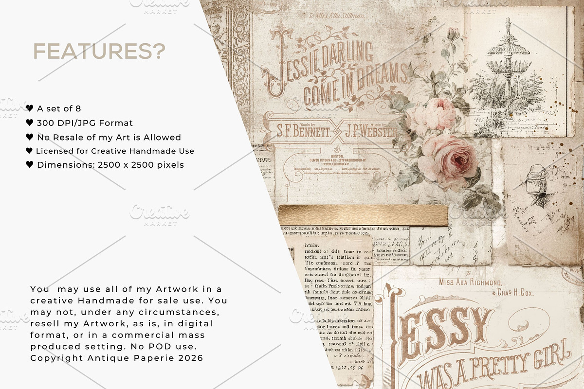 Casablanca Victorian Patterns, a Pattern Graphic by Antique Paperie (Photo 5 of 5)