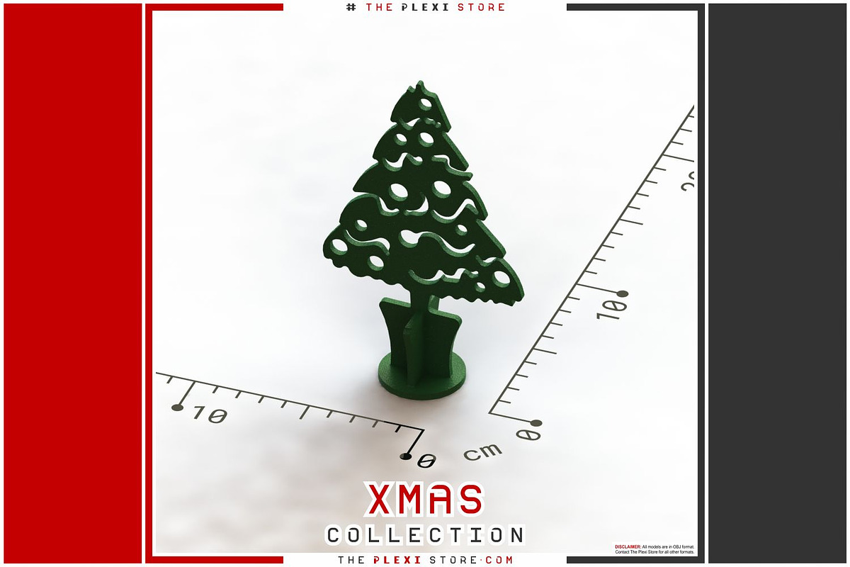 Table Ornament - #02 Xmas Tree, a Plants & Tree 3D Model by TPS Digital Assets (Photo 3 of 3)
