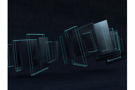 Futuristic shape. Computer generated, an Abstract Photo by 3D Graphics Shop