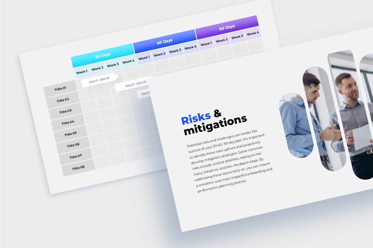 30-60-90 Day Plan Presentation, a Presentation Template by Abert (Photo 6 of 12)