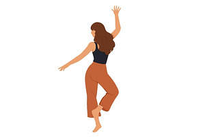 Dance movement of a woman in casual, an Arts & Entertainment Photo by ZinetroN