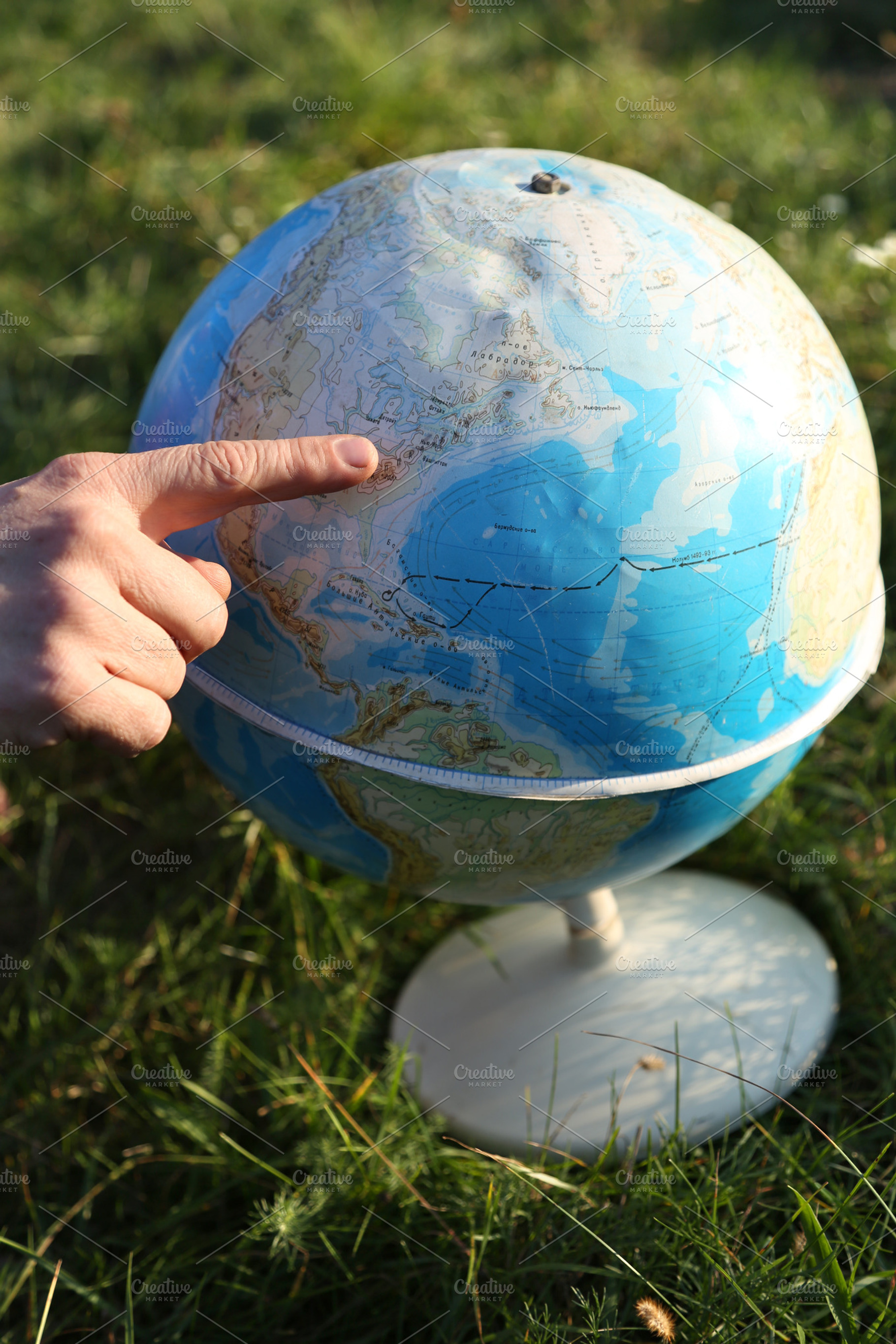 Canada on the globe, a Photo by Olga Stanis