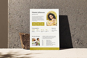 One Page Media Kit for Influencers, a Brochure Template by RWstudio (Thumbnail 2 of 5)