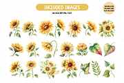Sunflower Garden Clipart Bundle, an Illustration by TatiMockup (Thumbnail 4 of 6)