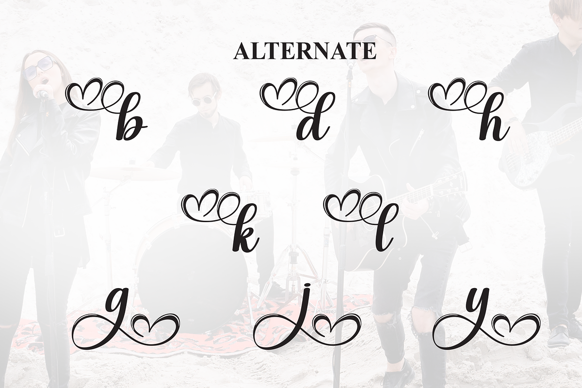 Boyband | Script Font, a Handwritten Font by Scratchones (Photo 8 of 9)