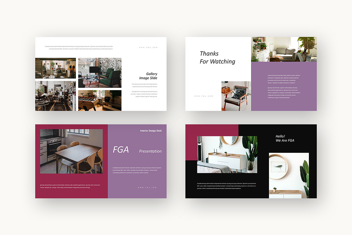 Fga : Interior Design Google Slides, a Presentation Template by Punkl Camp (Photo 9 of 16)