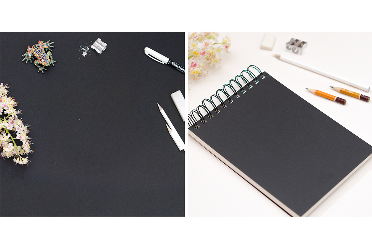 2 Black Backgrounds for Artists, a Mockup by Sunny Design (Photo 2 of 3)