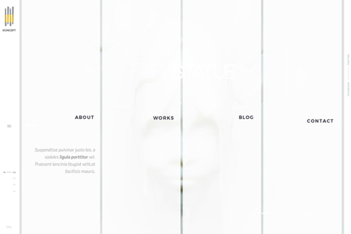 Koncept | Portfolio Site PSD, a Websites & App Template by Renovatio (Photo 2 of 3)