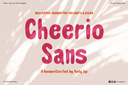 YJC Cheerio Sans, a Handwritten Font by YENTY JAP CO (Thumbnail 1 of 11)
