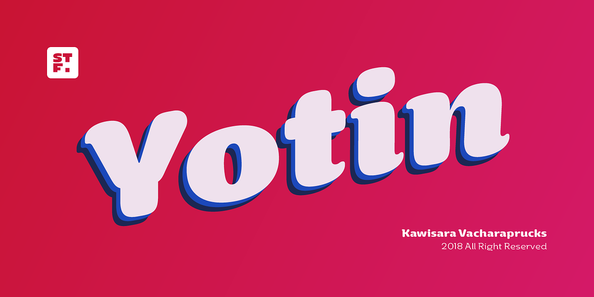 Yotin, a Sans Serif Font by Stawix (Photo 1 of 9)