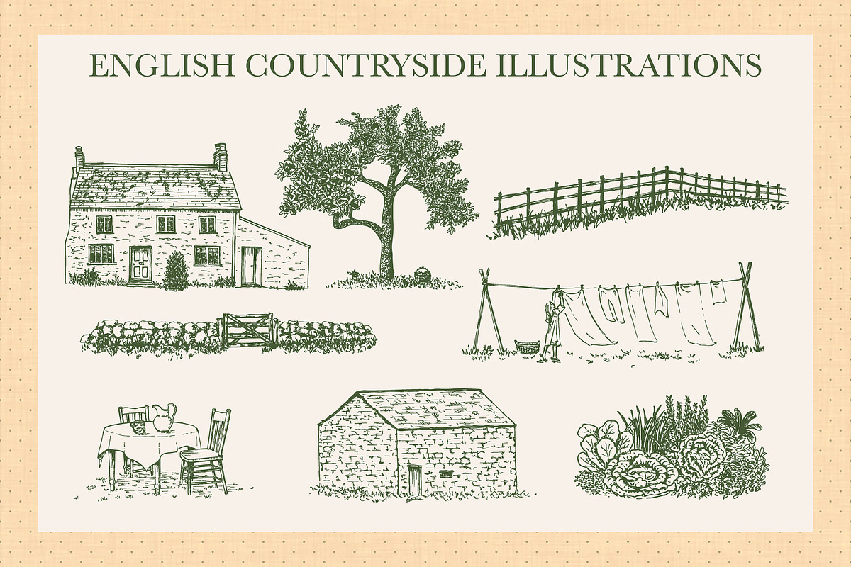 English Cottage Garden Patterns, a Pattern Graphic by Everilda (Photo 5 of 9)