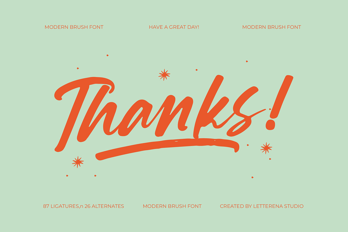 Souther Daleska Modern Brush Font, a Script Font by Letterena Studios Script (Photo 15 of 15)