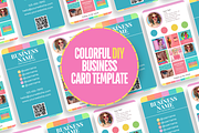 Business Card Template - Colorful, a Business Card Template by SunshineStudioBoutique (Thumbnail 2 of 9)