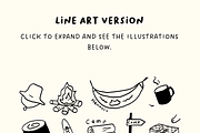 Travel, Vacation & Camp Illustration, a Seasonal Illustration by The Journey Atelier (Thumbnail 5 of 5)