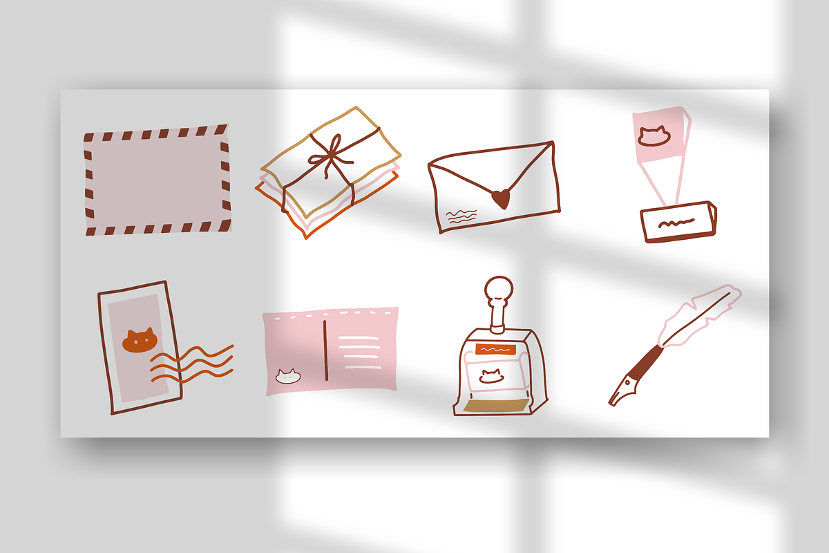 20+ Mail Illustration Set, an Object Illustration by The Journey Atelier (Photo 6 of 9)