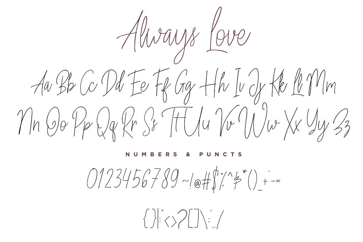 Always Love - Handwritten Font preview 7
