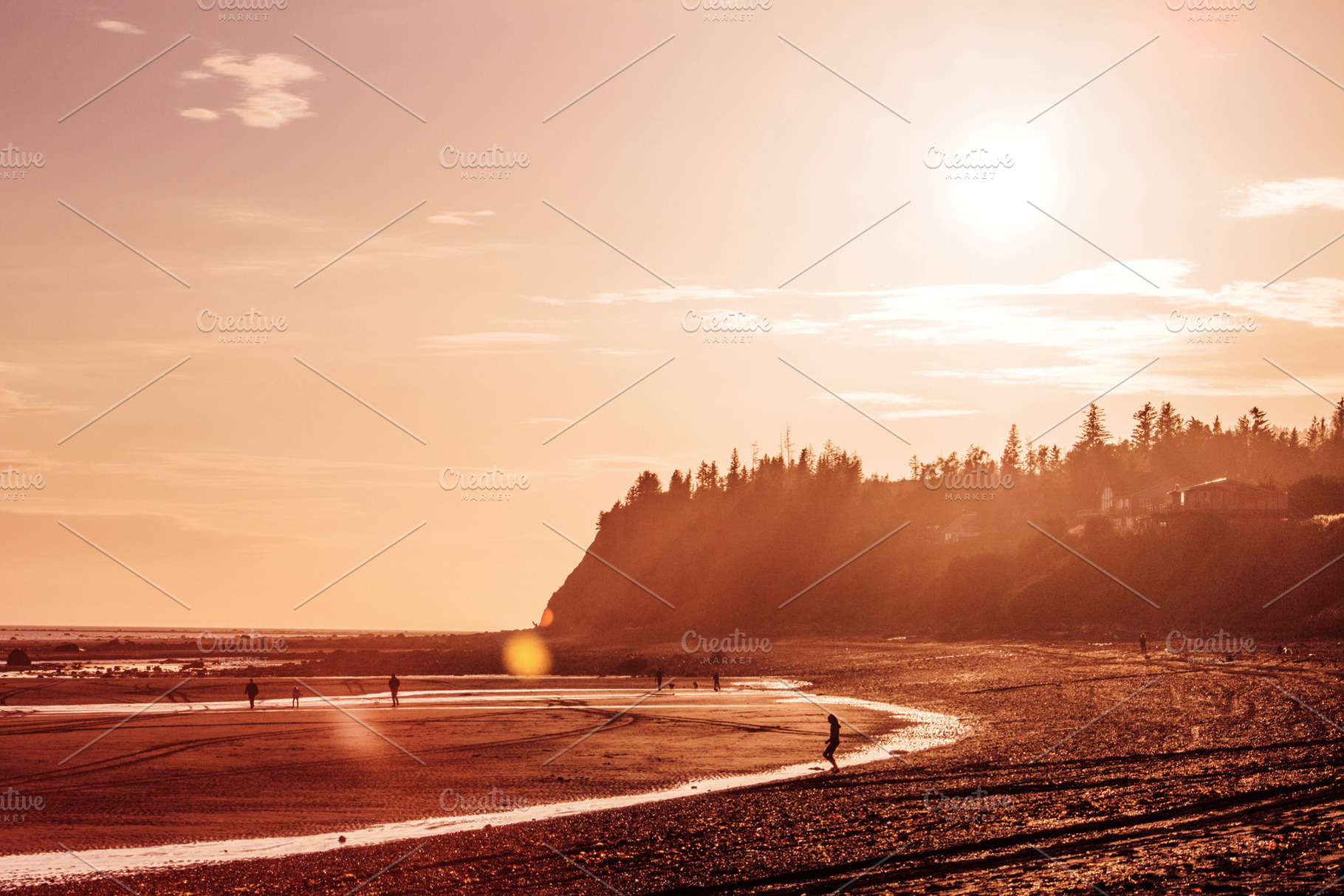 PNW Beach at Sunset, a Nature Photo by Made by T