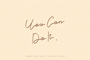 Ghenifer Claudia Handwritten Font, a Script Font by Typegoals Studio (Thumbnail 5 of 8)