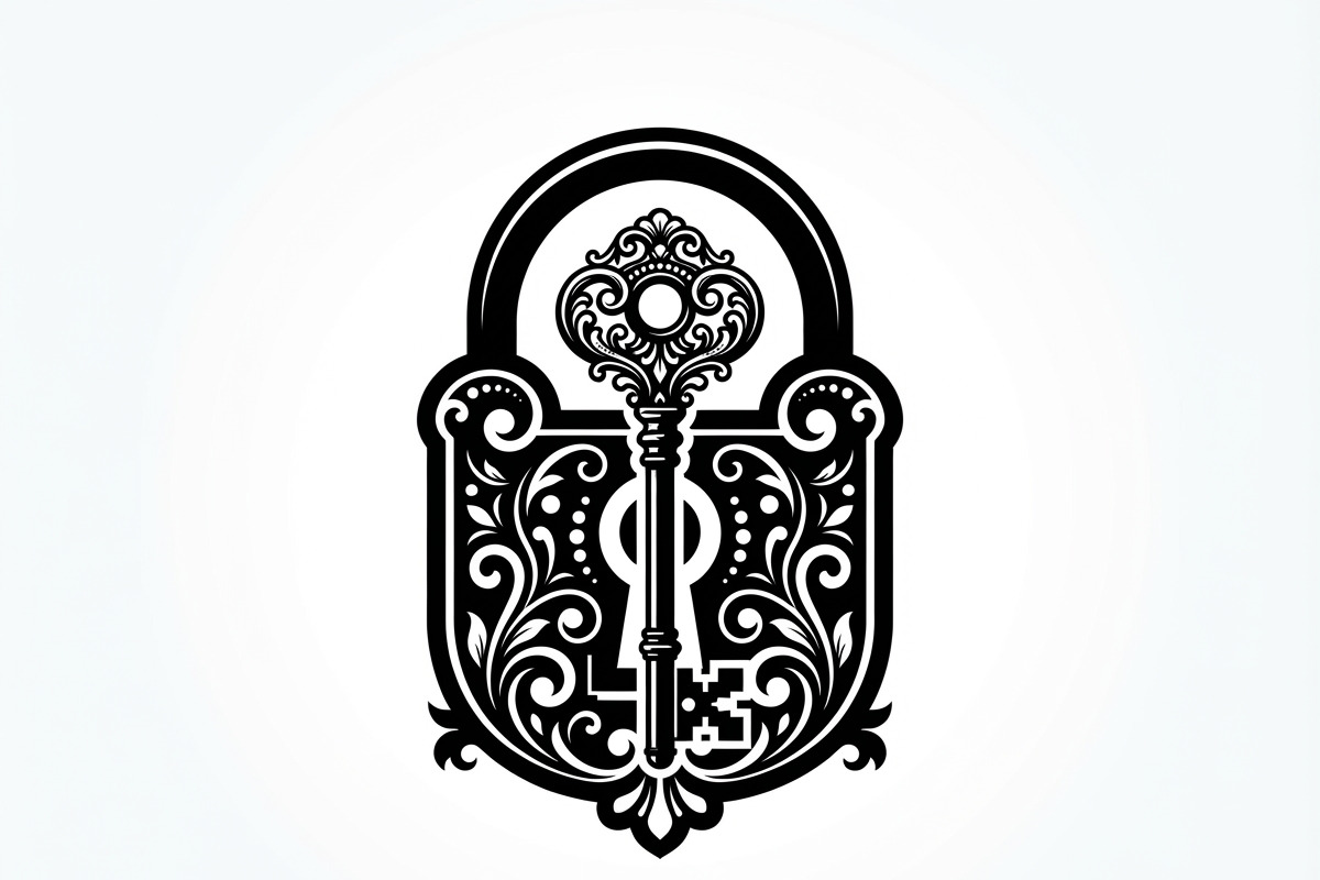 60 Ornate Key and Lock Silhouette, a Technology Illustration by Amazin_art (Photo 11 of 21)