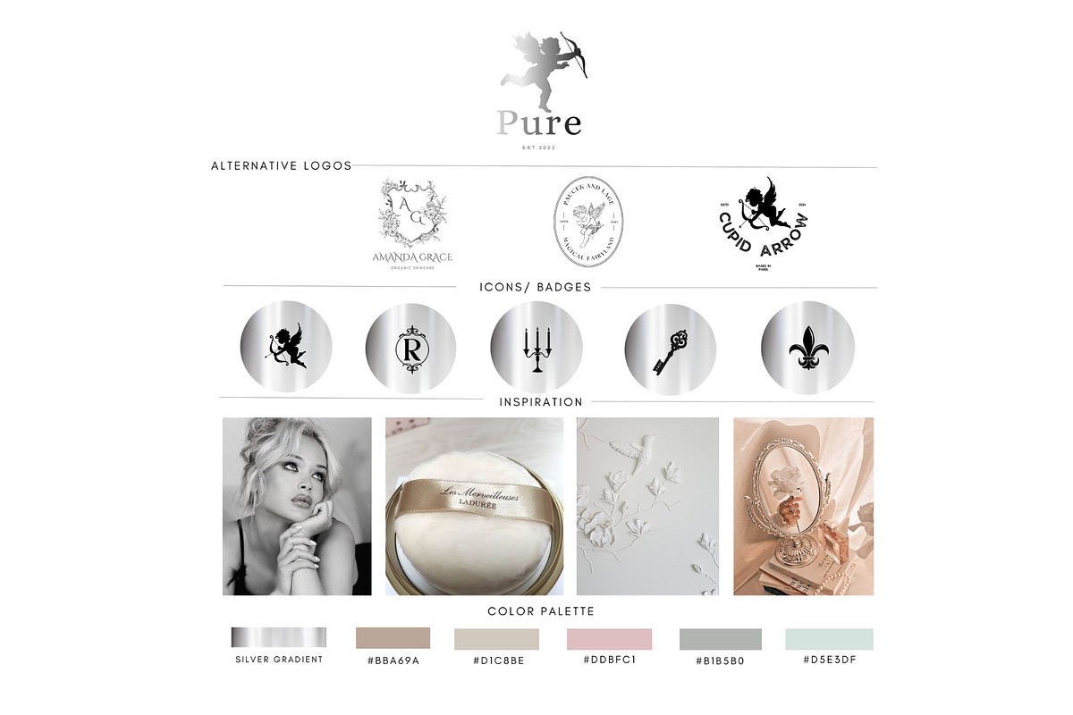 Canva Silver & Neutrals Brand Kit, a Branding & Logo Template by CopertiniStudio (Photo 2 of 9)