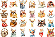 Cozy Chihuahua Clipart Set, an Illustration by Sublimation Artist (Thumbnail 2 of 6)