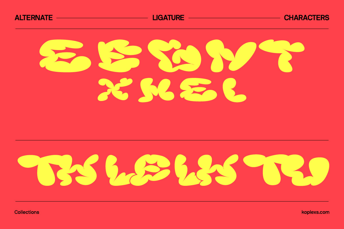 Coem Font | Graffiti Bubble Typeface, a Handwritten Font by Koplexs Studio (Photo 5 of 9)