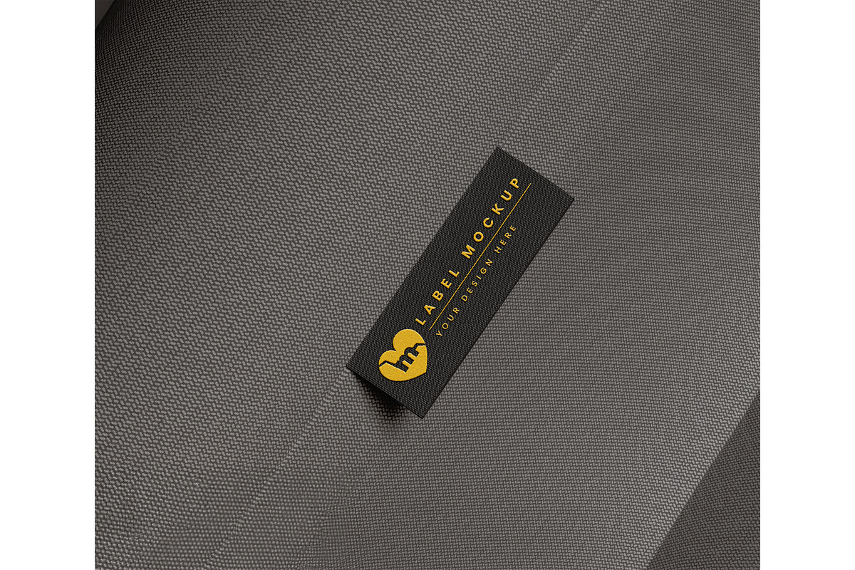 Fabric label embroidery mockup, a Shirt Mockup by mockupocka (Photo 7 of 16)