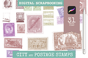 Postage stamps Procreate, a Brush Add-On by Graphics Resources (Thumbnail 3 of 4)